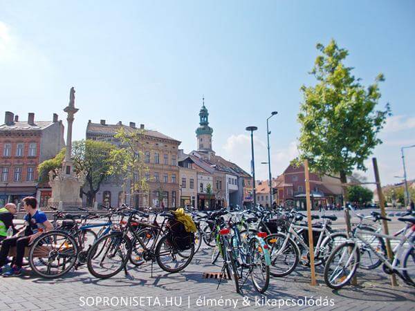 Sopron - Várkerület. Indulás Sopronból a Fertő-tó irányába kerékpárral.